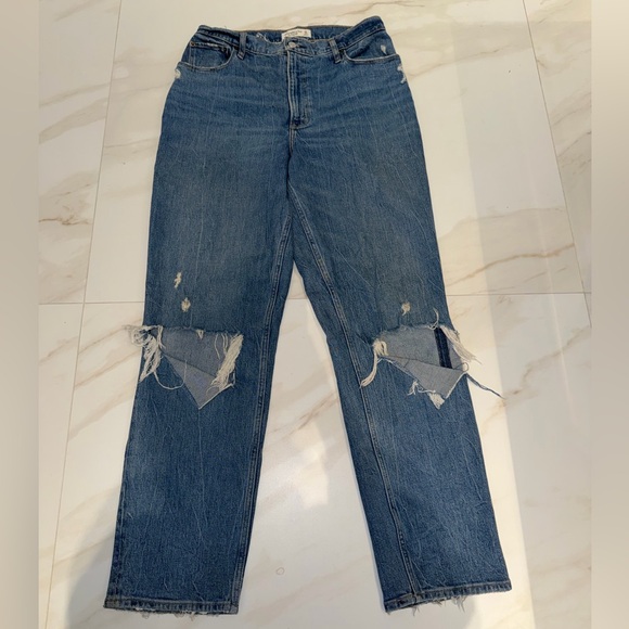Abercrombie & Fitch Curve love 90’s straight Jeans - Picture 2 of 10